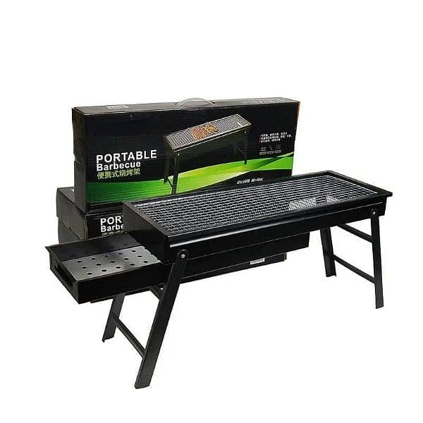 New Large BBQ Grill Folding Portable Charcoal Outdoor Camping Picnic 0