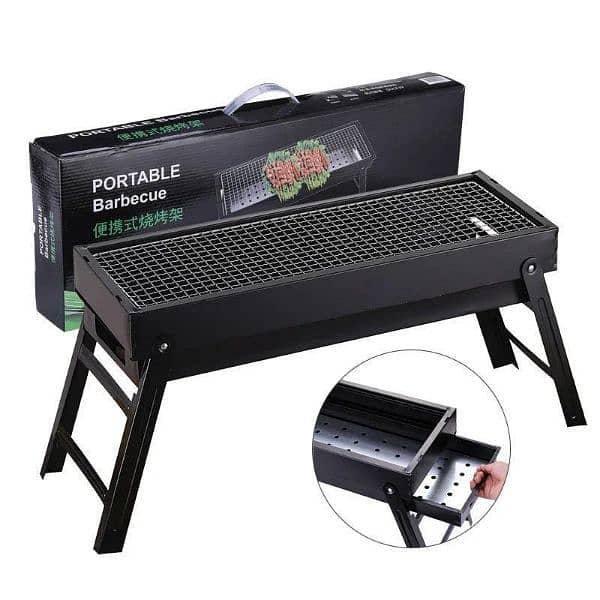 New Large BBQ Grill Folding Portable Charcoal Outdoor Camping Picnic 1