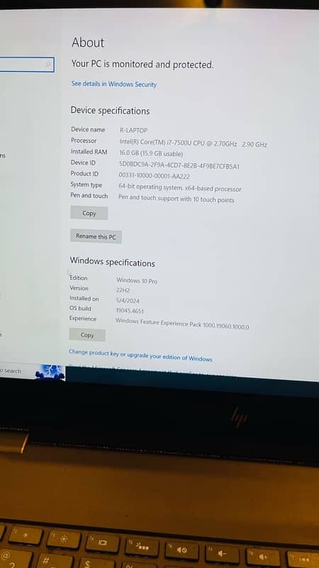 HP Spectre x360 (i7 7th Gen) for sale 8