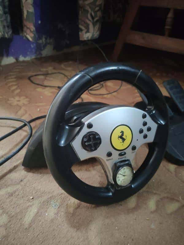 Thunder Master Ferrari Racing Wheel + Thunder master Flight simulator 1