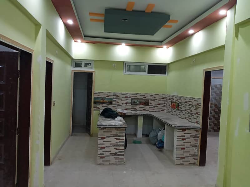 chance deal brand new flat for sale first floor gulistana johar 3