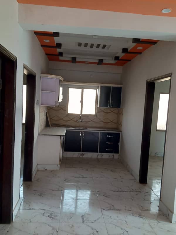 chance deal brand new flat for sale first floor gulistana johar 4