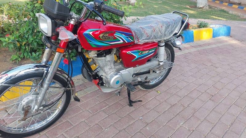 united 125 model 2024 Karachi number 10by10 condition 4