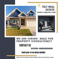 We Are Hiring Male For Property Consultancy