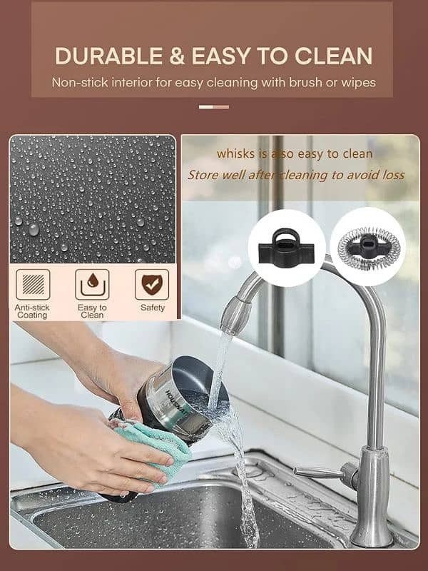 Amazon Branded Milk frother havey quality waterproof 3