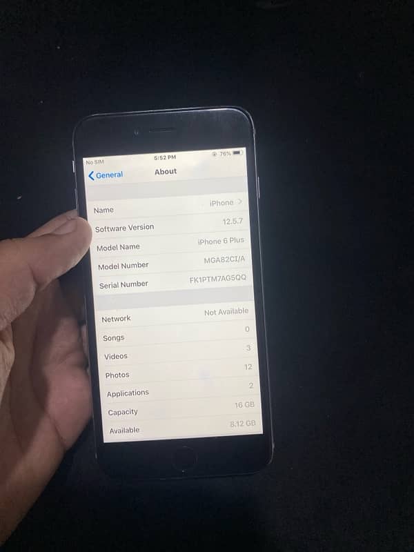 iPhone 6 Plus 16 gb all working only front camera not working 2