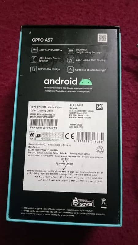 oppo a57 sky blue for sale 5