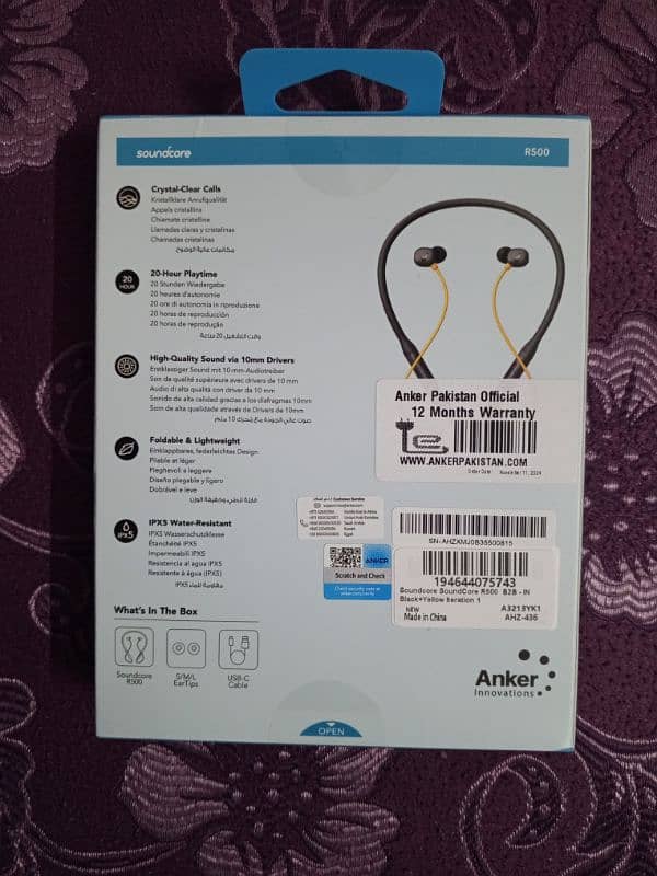 Anker Soundcore R500 neckband (Box Packed) 1