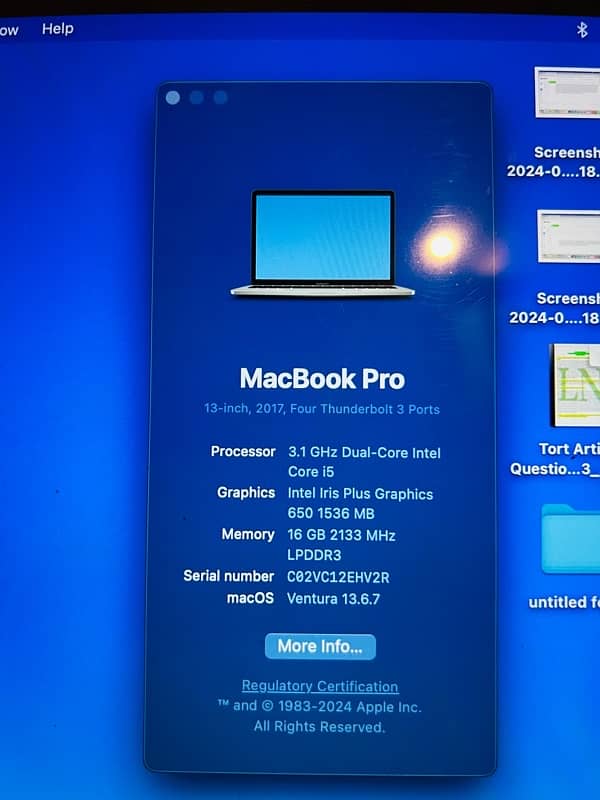 Macbook Pro 2017 TouchBar 16GB 1TB 4