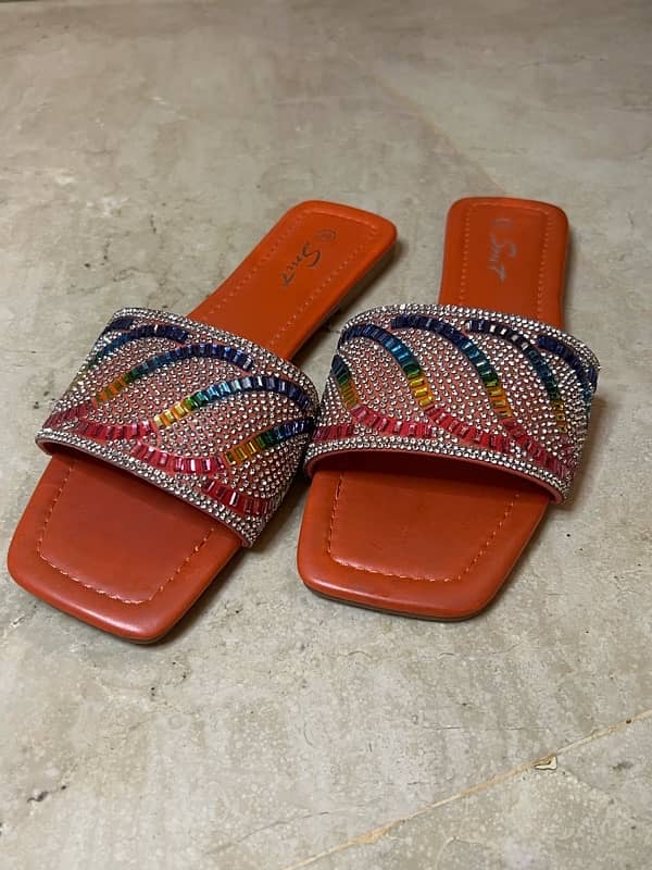 Brand New Women’s Beaded Slides (Size 39) - Imported from Dubai! 2