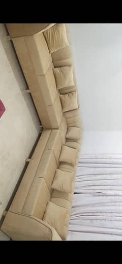 L shape sofa set