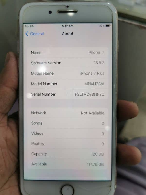 iPhone 7plus 10by10 condition pta appoud storage 128gb 2