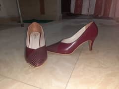 Maroon Heels Shoes