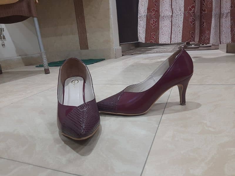 Maroon Heels Shoes 4