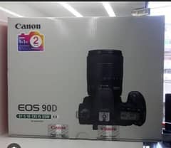 CANON 90D WITH 18-135 USM LENS ( SEALDPACK )