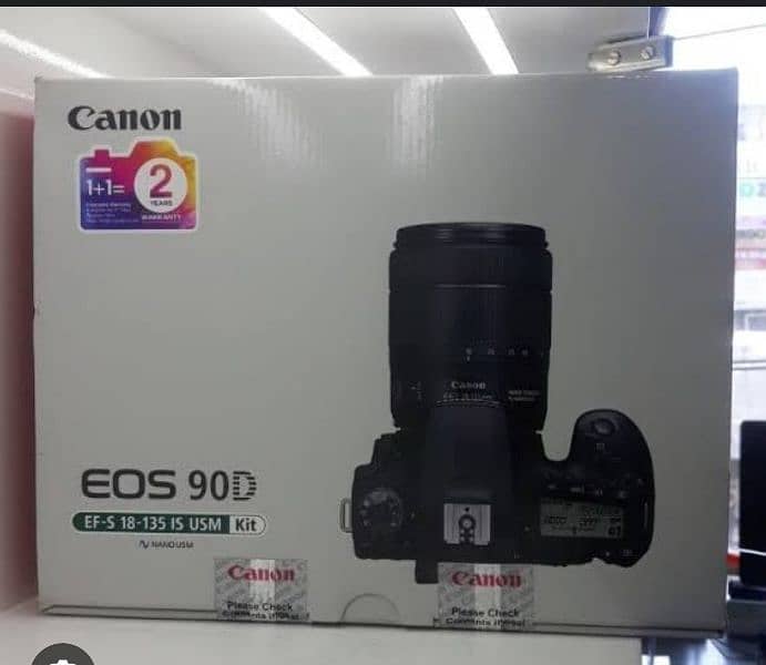 CANON 90D WITH 18-135 USM LENS ( SEALDPACK ) 0