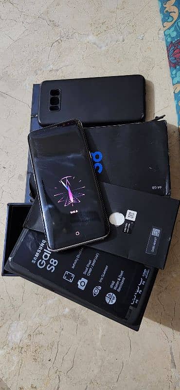 samsung s8 duall official approved 4.64 with box urgent sale 0