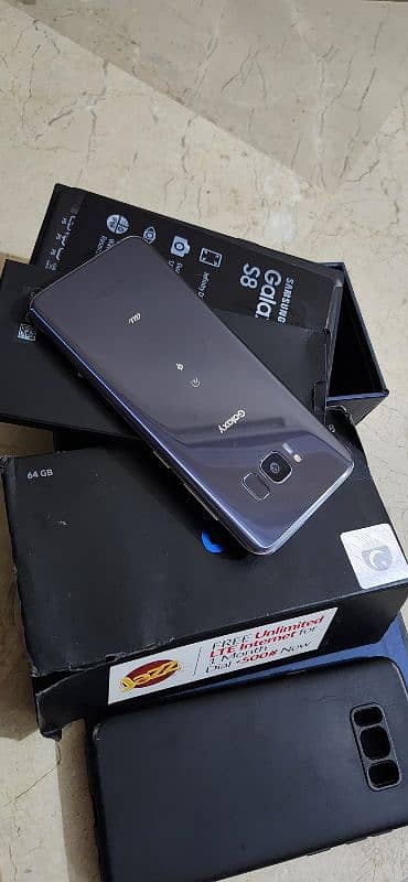 samsung s8 duall official approved 4.64 with box urgent sale 2