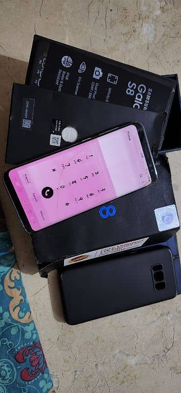 samsung s8 duall official approved 4.64 with box urgent sale 4