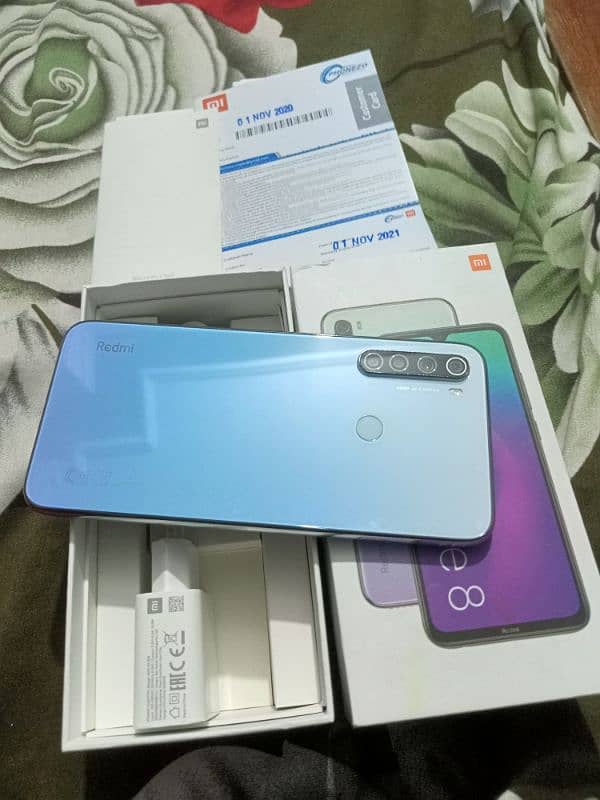 Redmi Note 8 Complete Box With Excellent Condition 0