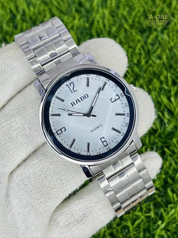 Rado Silver Chain Strap Watch For Man 1