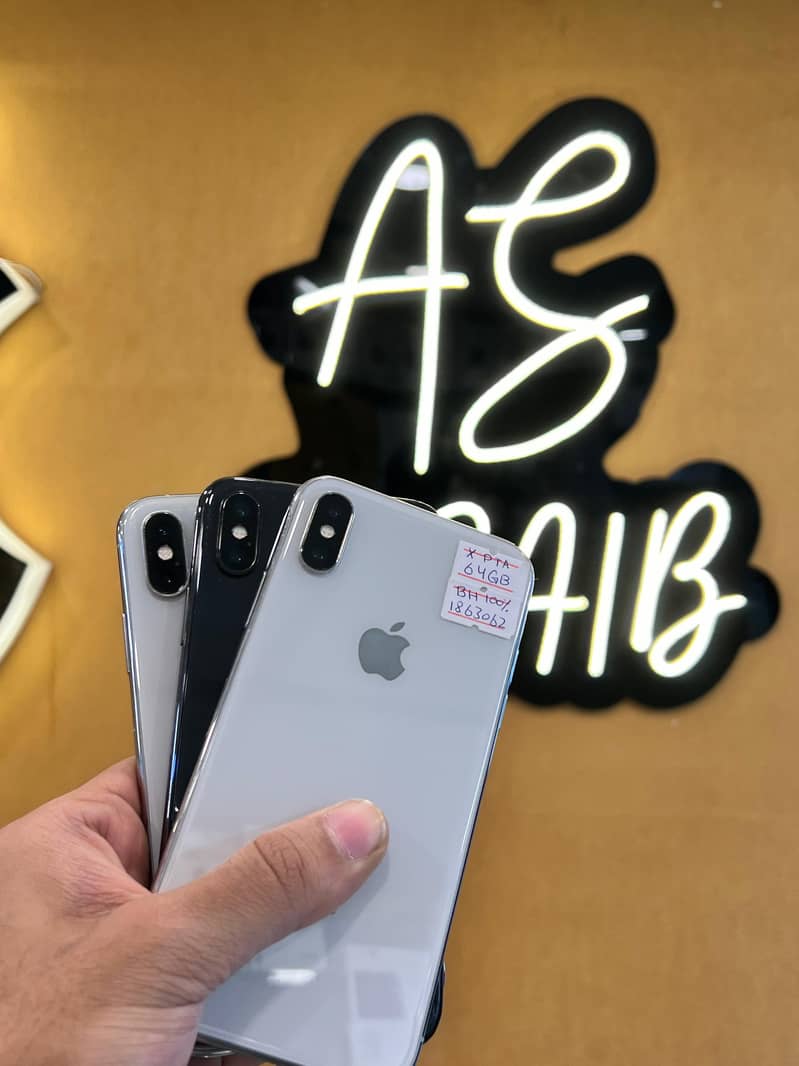 Apple iPhone x 64gb PTA Approved Fresh Stock In Low Price 0