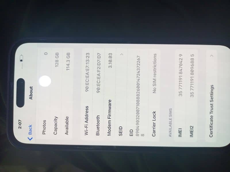 Iphone 14 pro max 10/9 condition all ok 3