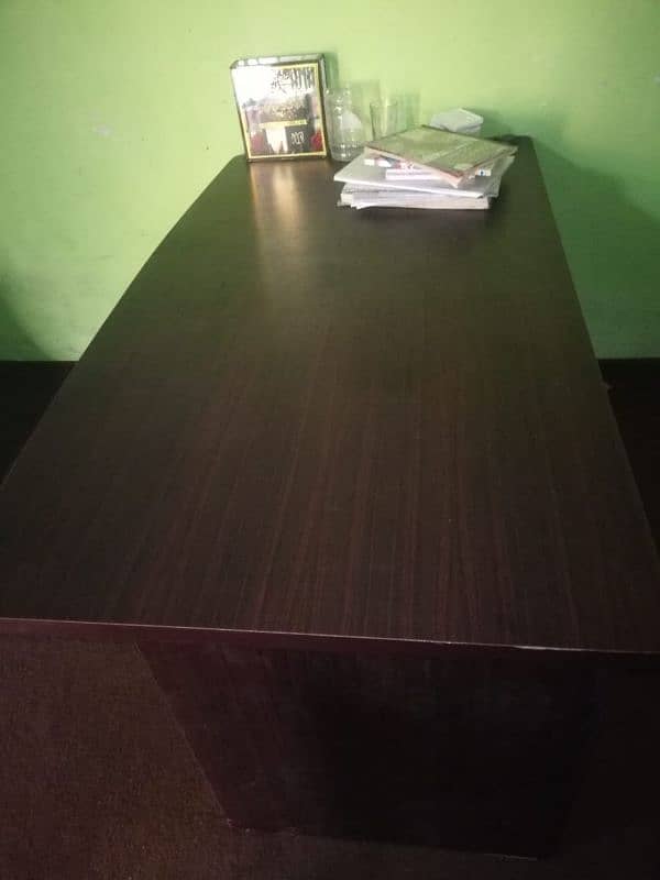 "Modern Wooden Office Table with Storage " 2