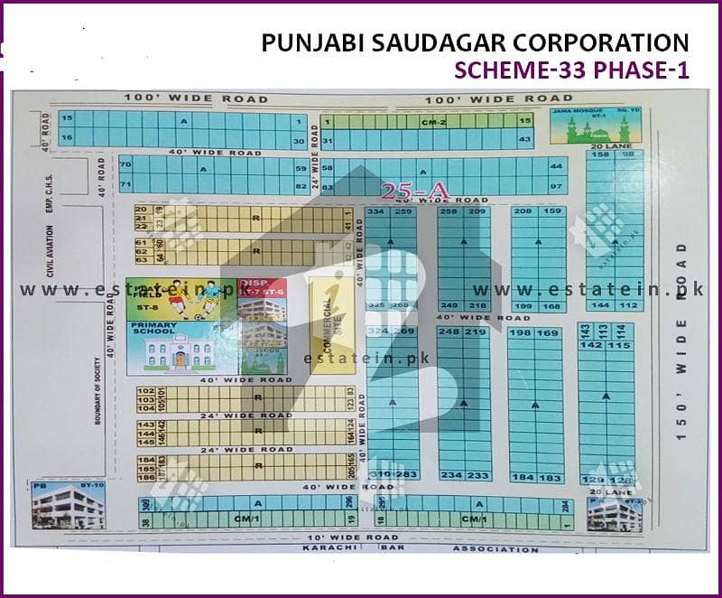 240 Sq. Yard Plot for Sale in Punjabi Saudagaran, Scheme 33, Karachi 5