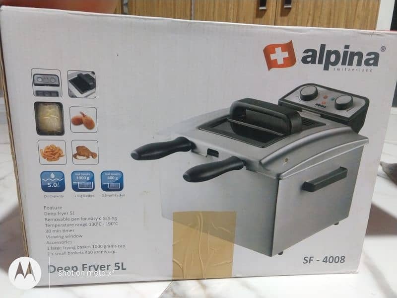 alpina deep fryer 5 litre 0