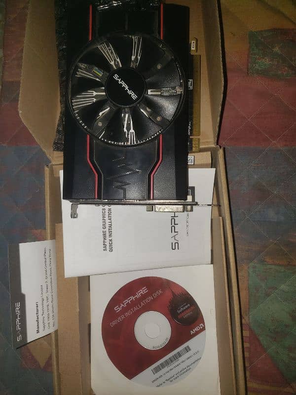 Amd sapphire RX 550 4gb graphic card with Box 3