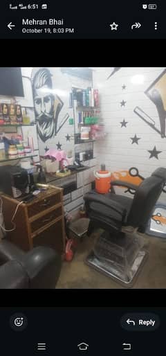 Beauty Salon For Sale 5 to 7 Thaousand sale on per day