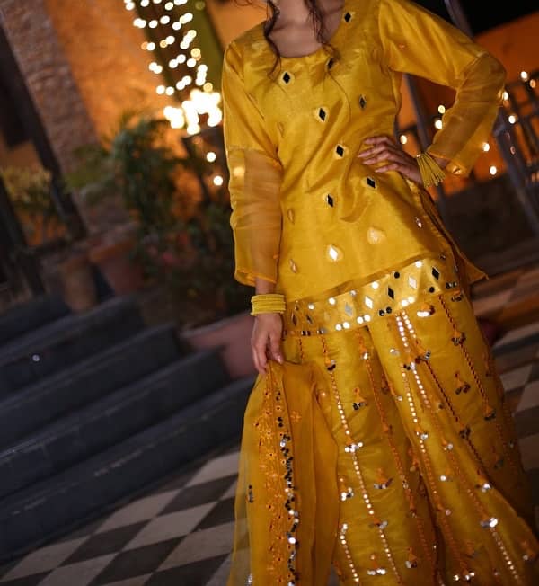 yellow sharara 0