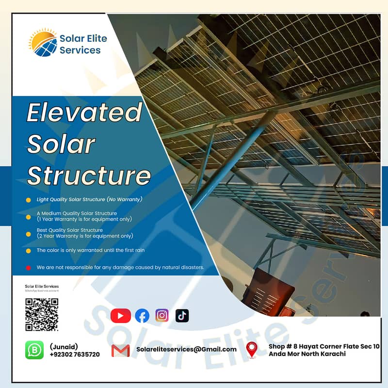 Elevated & Maountain Solar Structure | in karachi | 1