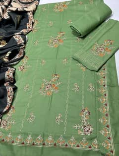 women's unstiched 3psc Suit/ 3psc Suit For Sale/3Psc Elegant dhanak