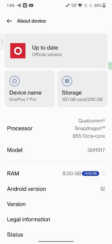 OnePlus 7 pro 8+5/256 gb 5