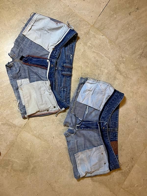 Jean Shorts Pack of 2 Imported from Thailand size:-32 (Used only once) 2