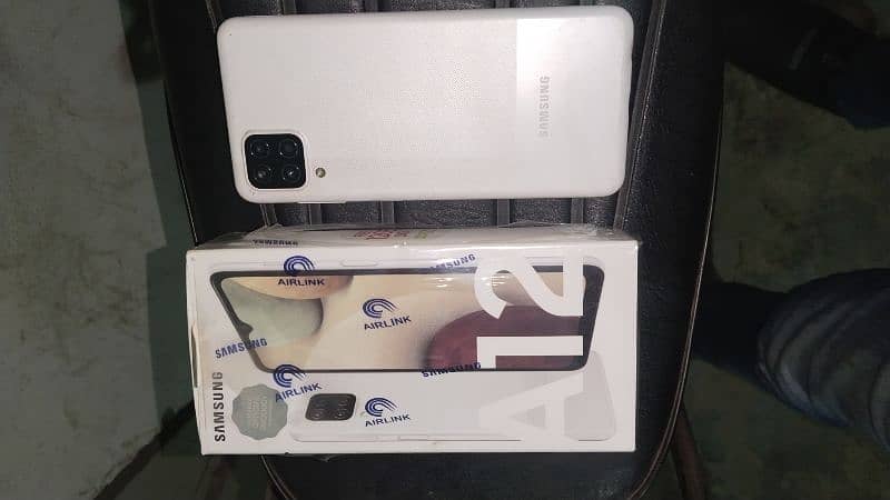 Samsung A12 For Sale With Box Original Aobtr Chalny my Full ok ha 1