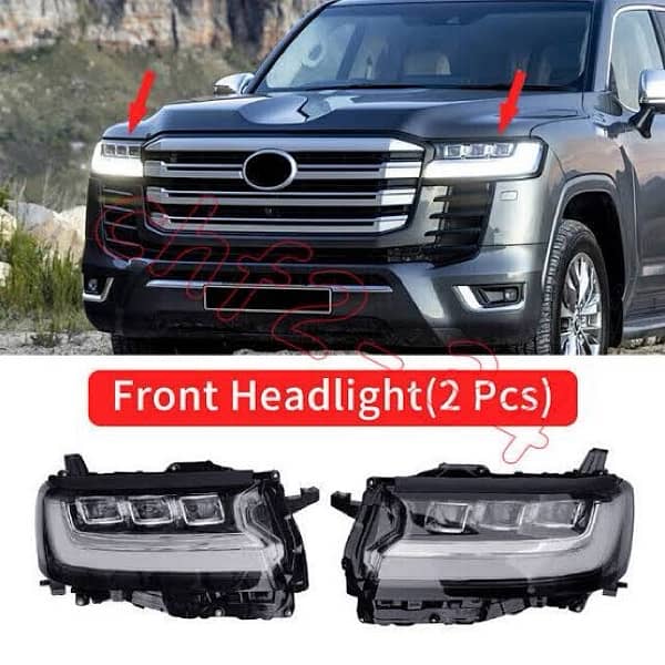 Toyota landcruiser 2022 /2023 lc300 headlight pair  genuine japan 0