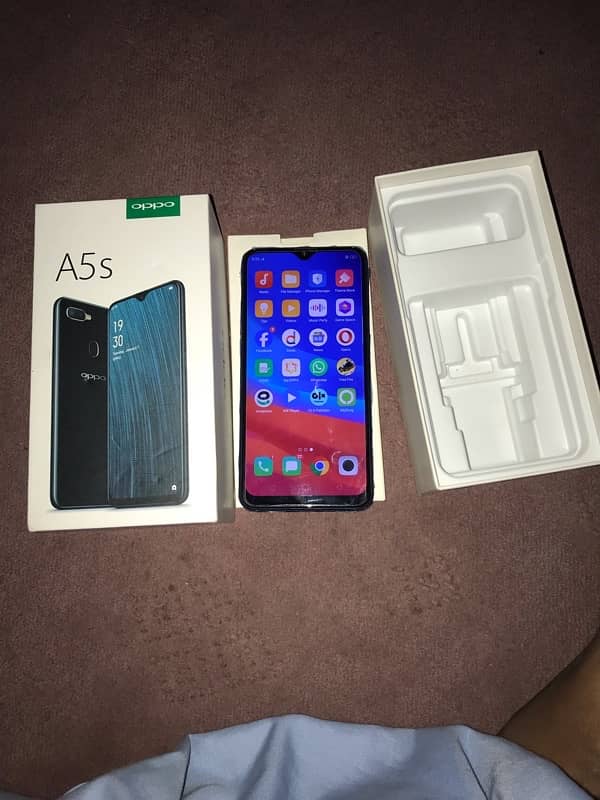 oppo A5s with box no open no repair all okay home use 2