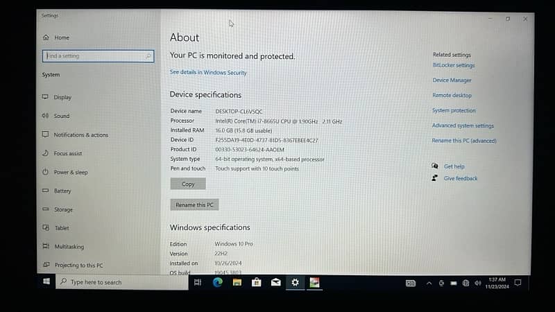 HP Elitebook 840 G6 i7 8th gen touch 3