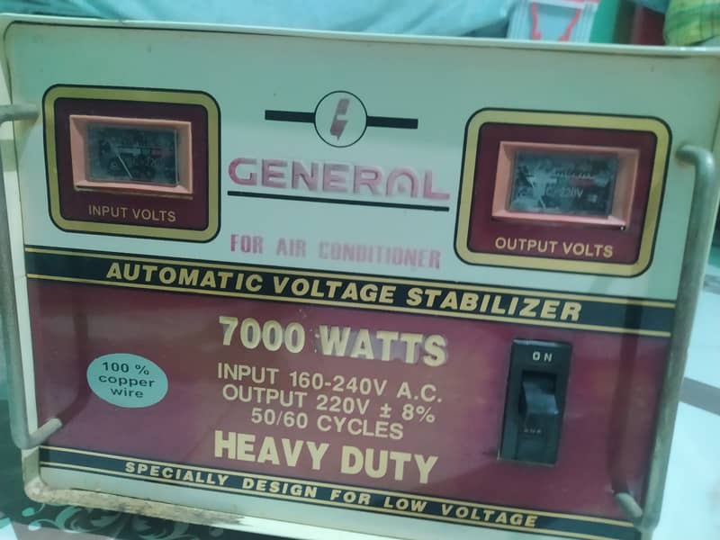 General Stabilizer 7000 watts 0