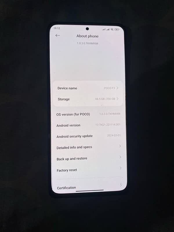 PoCo F3 8/256Gb 5G 4