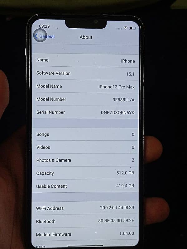 iphone 13 pro max 512GB Non Pta 4