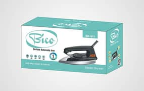 New bico dry iron with one year warranty