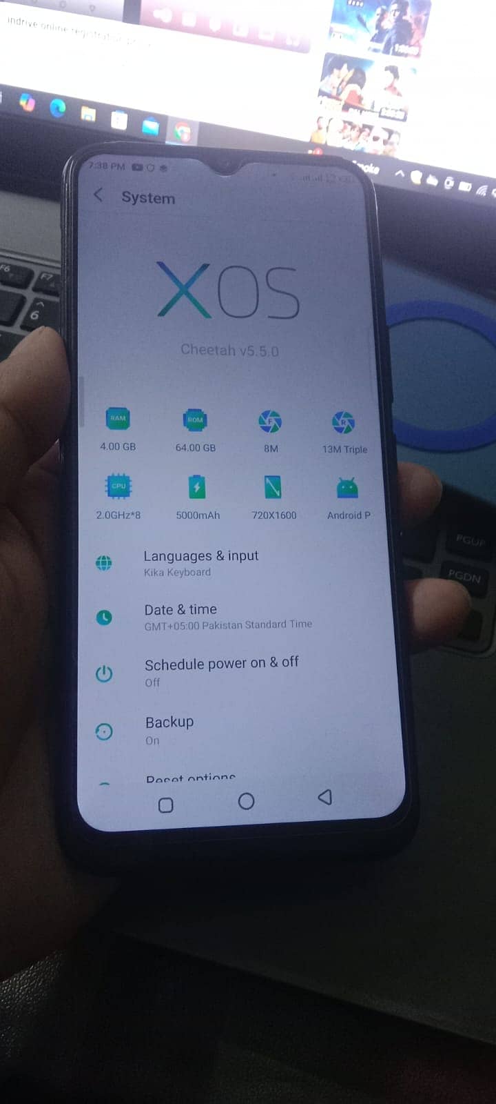 Infinix hot 8 4gb 64gb 5