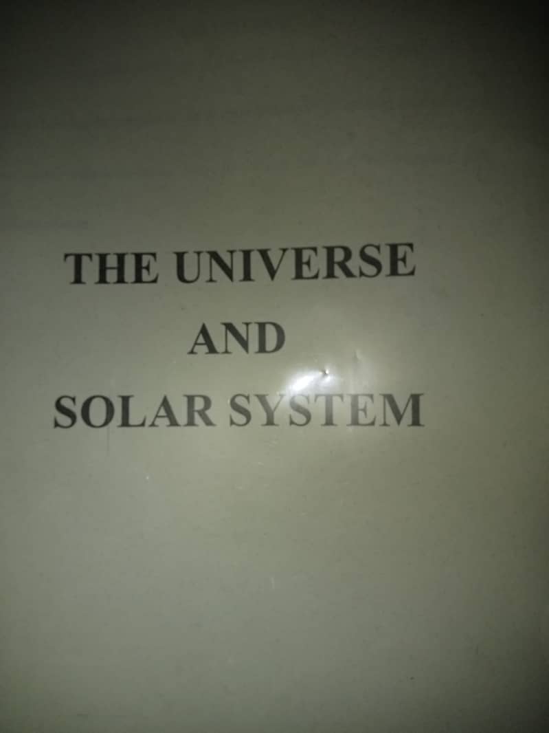 The universe and solar system 0