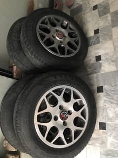 Alloy Rims and tyres 13 size