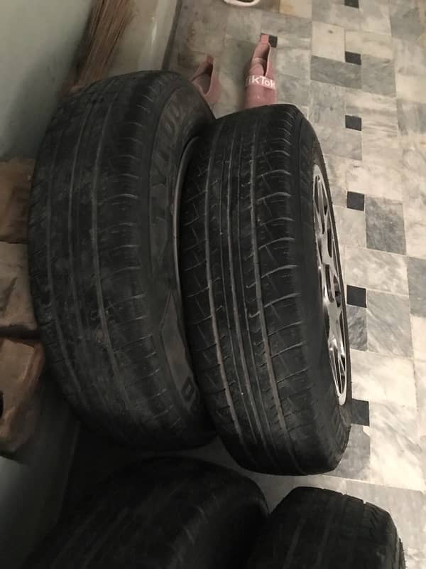 Alloy Rims and tyres 13 size 1