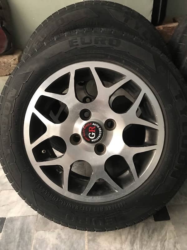 Alloy Rims and tyres 13 size 2